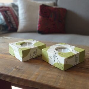 Dúo de Portavelas Nature